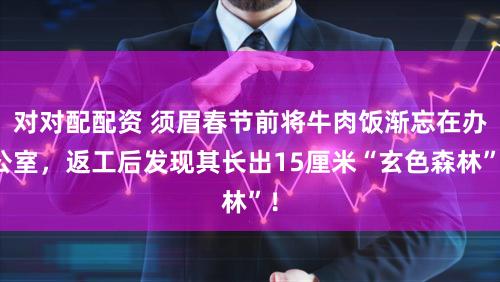 对对配配资 须眉春节前将牛肉饭渐忘在办公室，返工后发现其长出15厘米“玄色森林”！