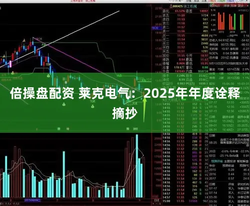 倍操盘配资 莱克电气:2025年年度诠释摘抄