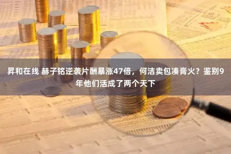 昇和在线 赫子铭逆袭片酬暴涨47倍，何洁卖包凑膏火？鉴别9年他们活成了两个天下